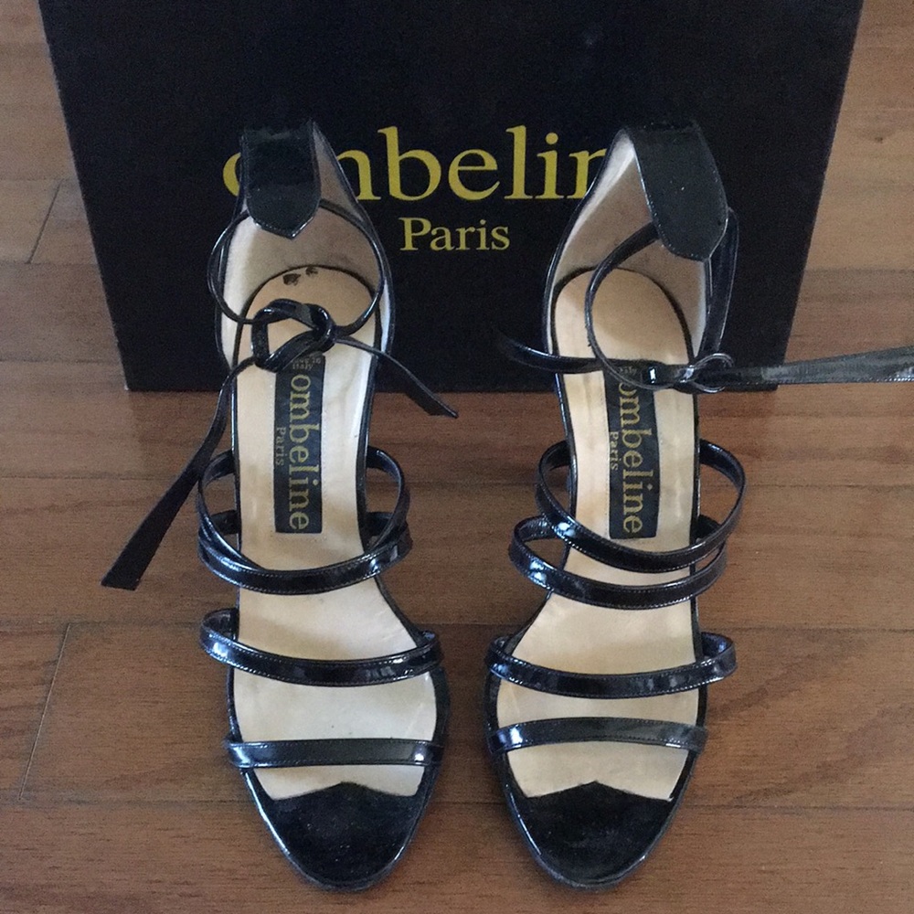 Ombeline Paris Black Patent High Heels. Size 6.5